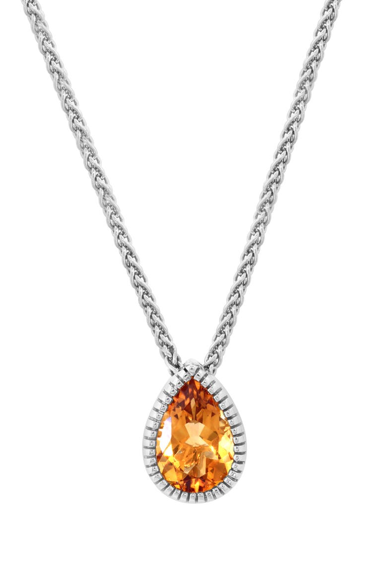 Citrine Pendant Necklace, Main, color, ORANGE