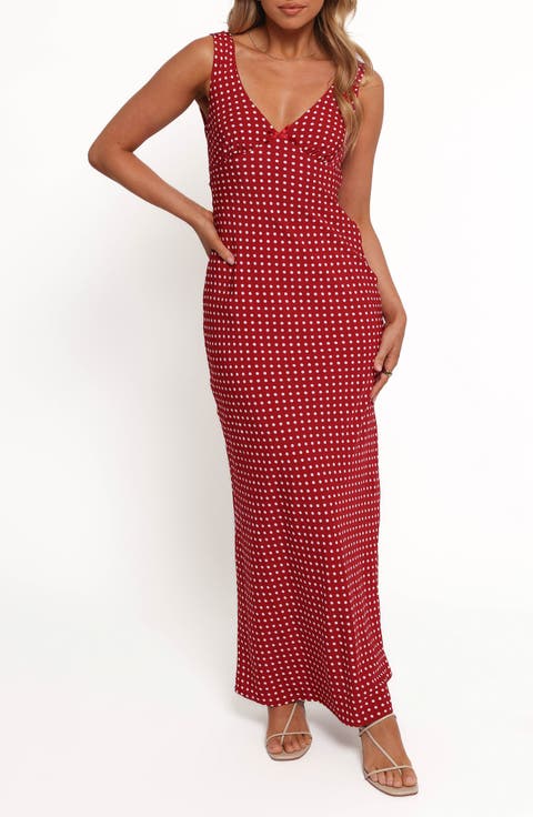 Leni Polka Dot Maxi Dress