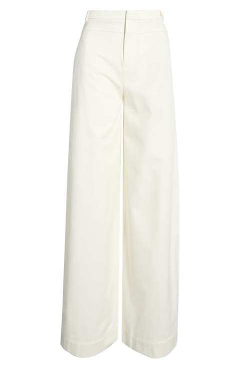 Cotton Utility Wide Leg Pants