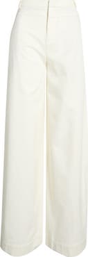 Vince Cotton Utility Wide Leg Pants