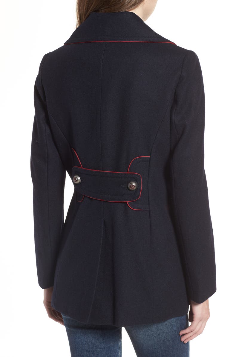 Lucky Brand Double Breasted Coat, Alternate, color, 