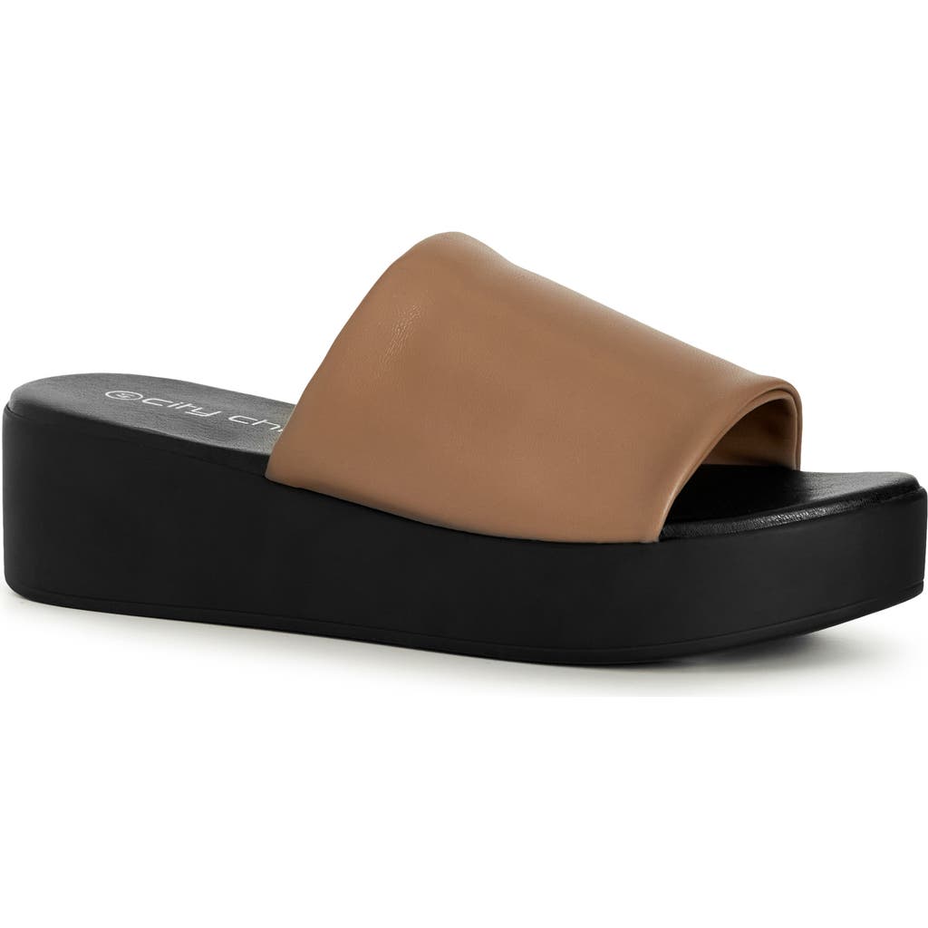 City Chic Flatform Luna Slide Sandal