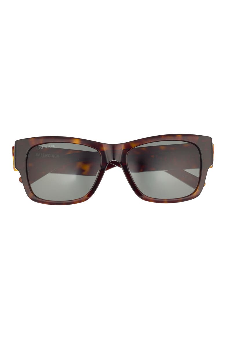 56mm Square Sunglasses, Main, color, HAVANA HAVANA GREEN