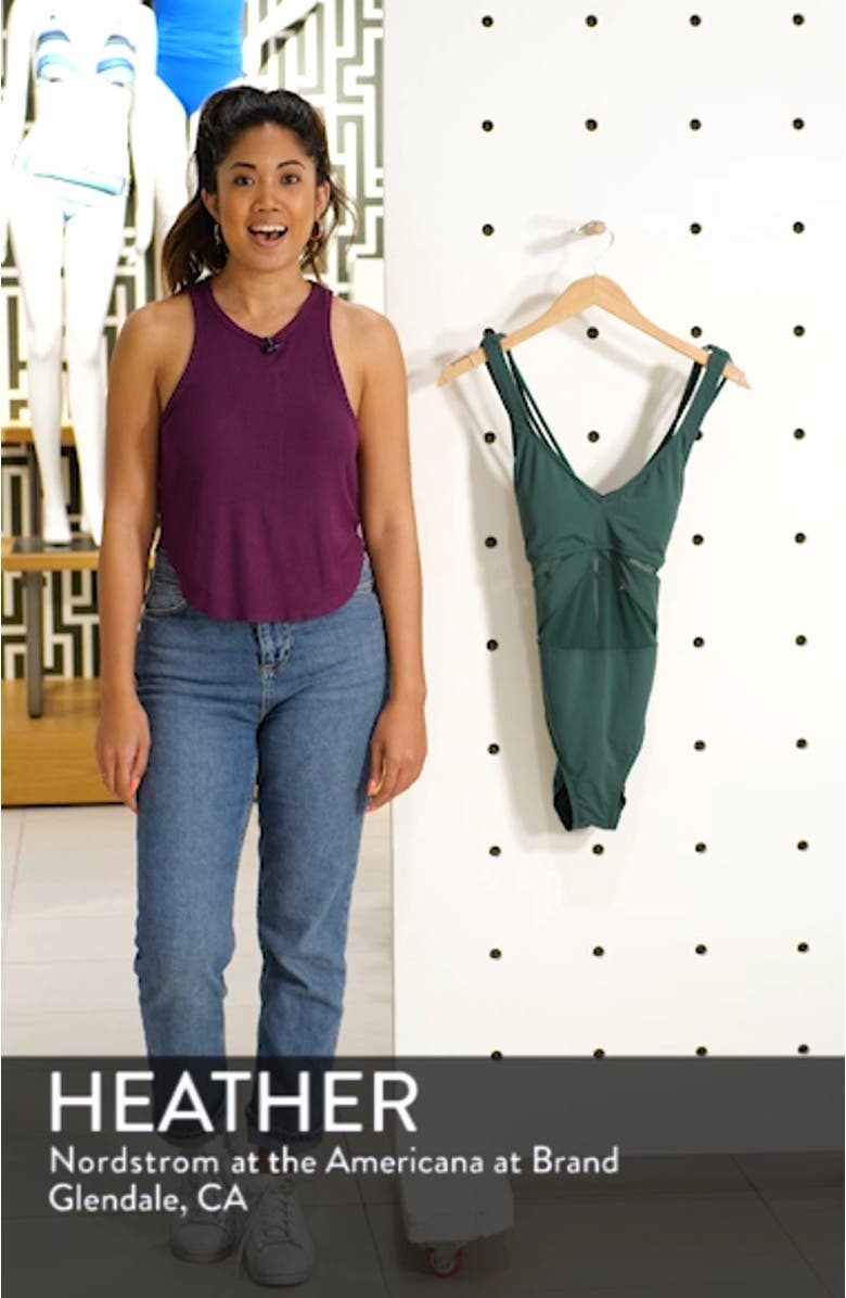 Strappy Back One-Piece Swimsuit, sales video thumbnail