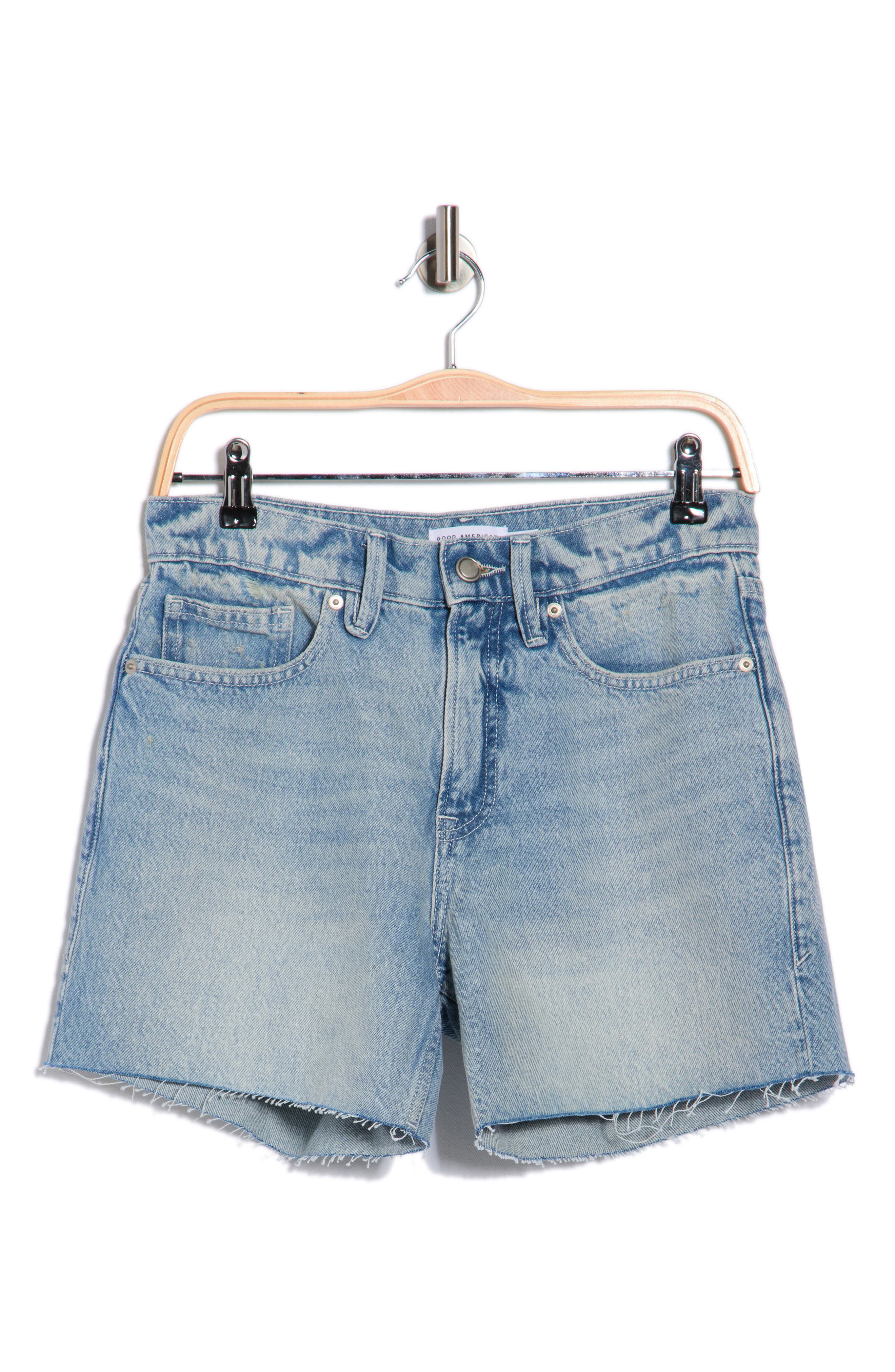 Good American Good Stndard Long Denim Shorts