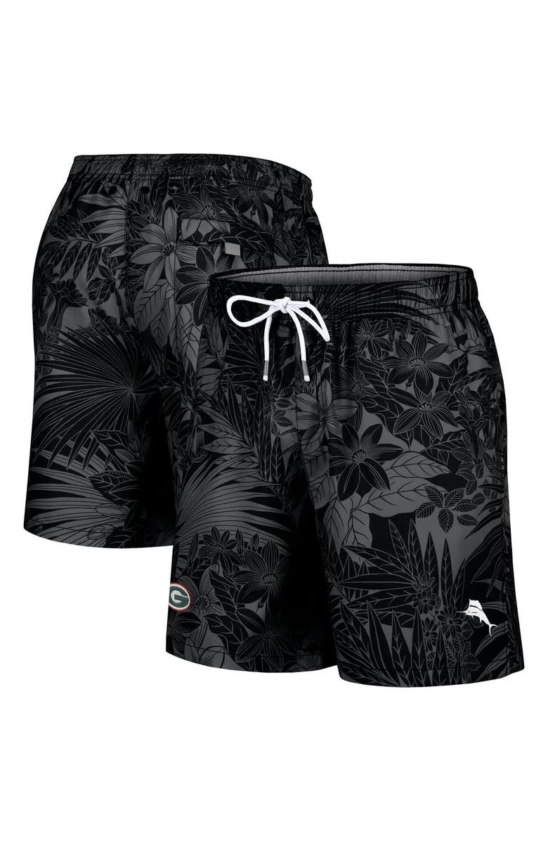 Tommy Bahama Men's Tommy Bahama Black Georgia Bulldogs Santiago Palms Board Shorts, Main, color,