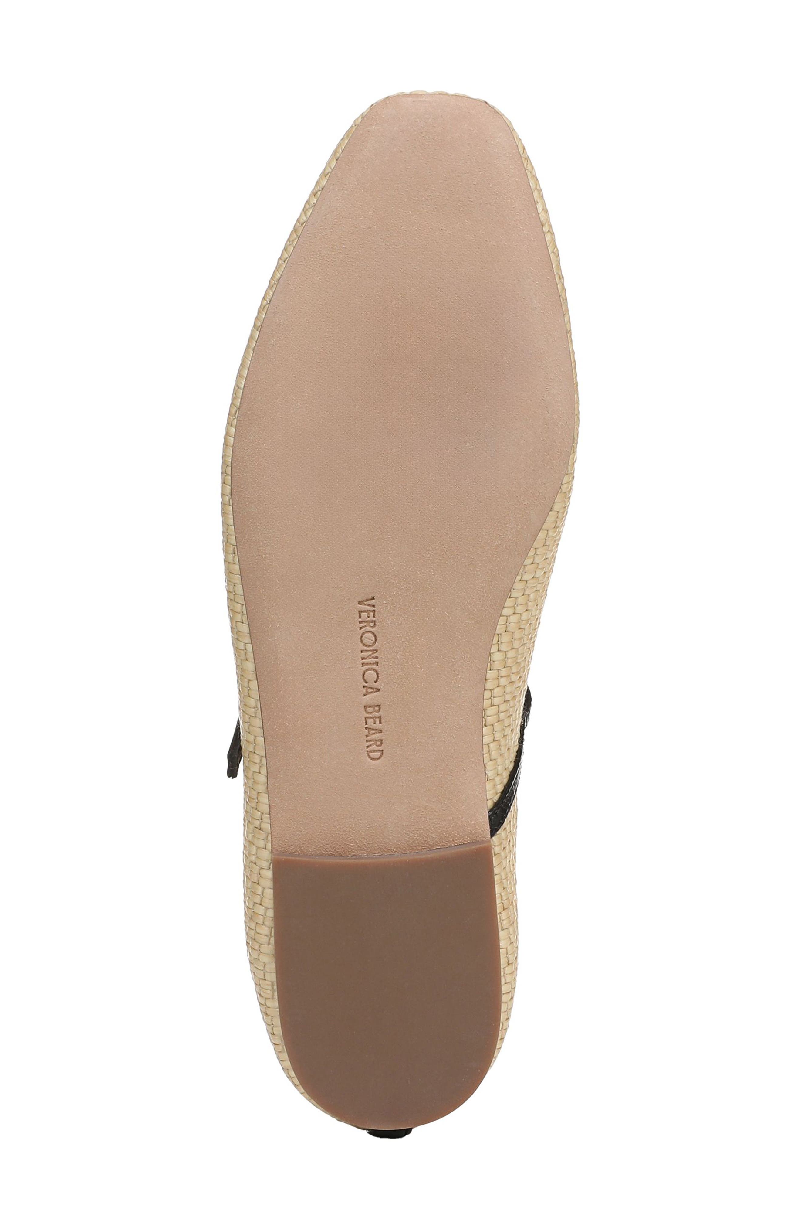 Veronica Beard Ellie Mary Jane Flat, Alternate, color, Natural/Black