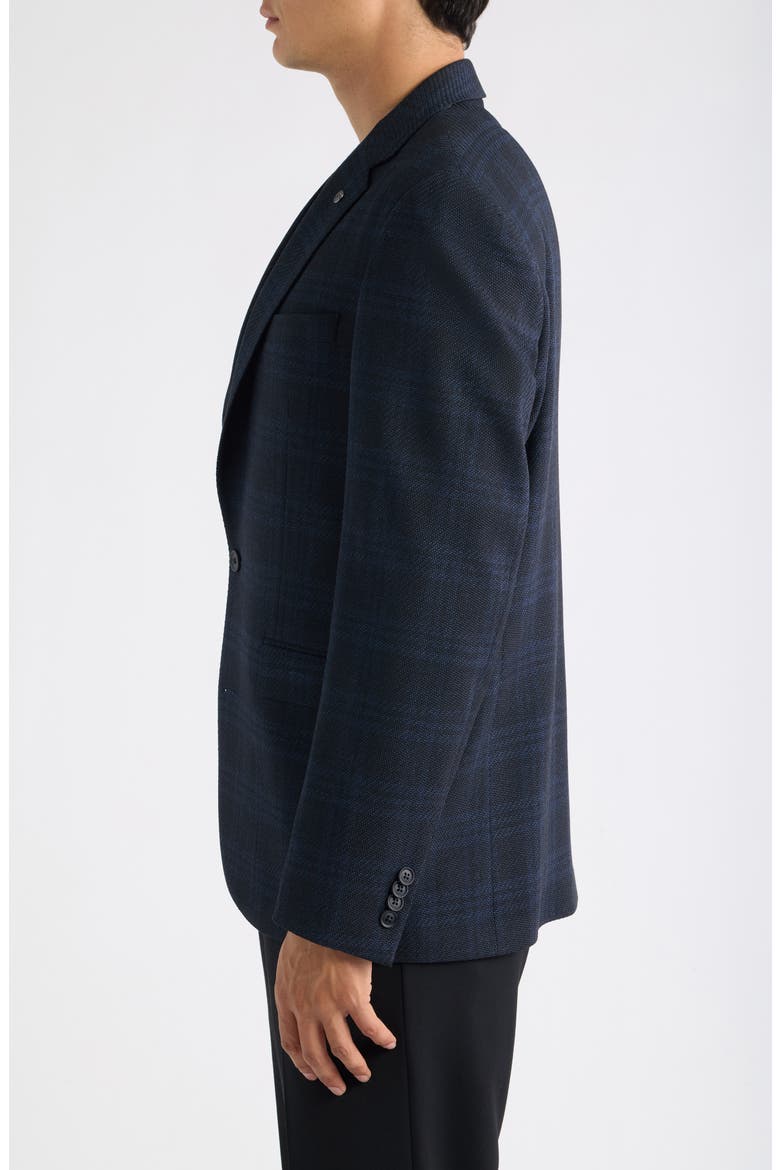 Ross Tonal Plaid Sport Coat, Alternate, color, NAVY