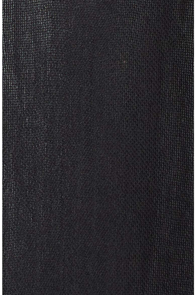 Esha Sheer Wool Trench Coat, Alternate, color, BLACK
