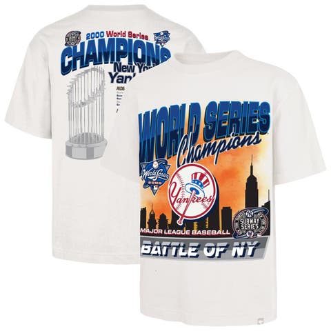 Men's '47 Cream New York Yankees 2000 World Series Champions Showcase MVP Foundation T-Shirt