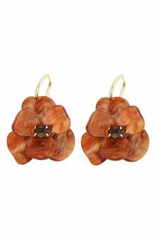 Resin Flower Earrings
