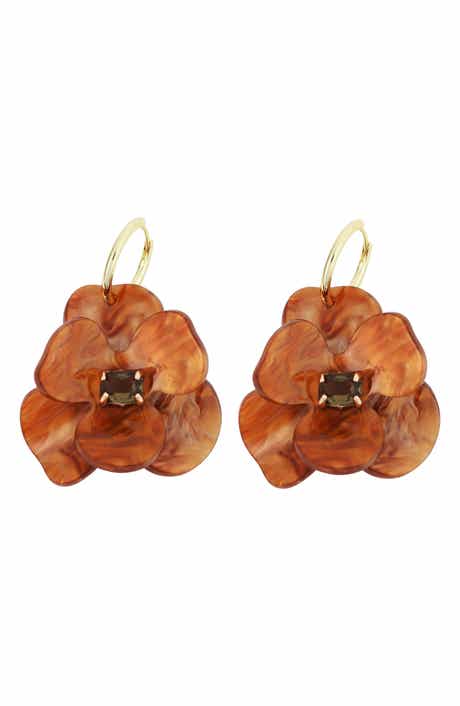 Resin Flower Earrings