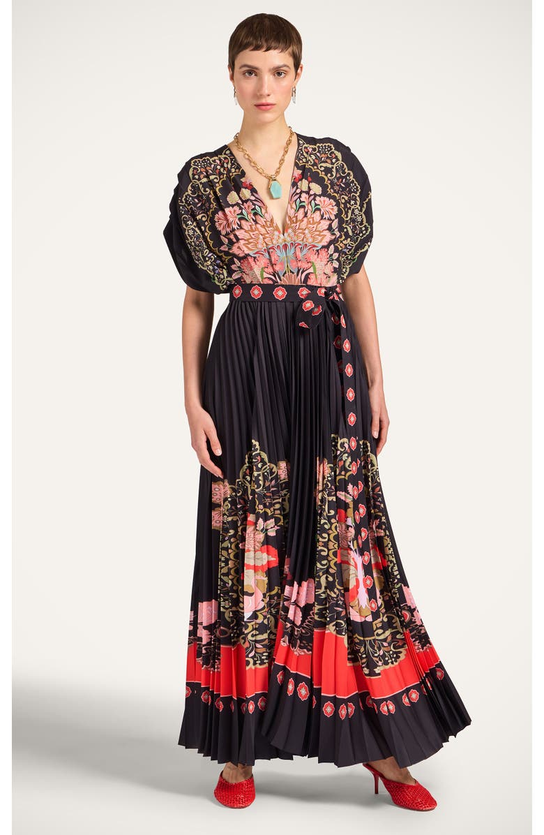 La DoubleJ Accordion Dress, Main, color, Cornucopia Placée Black