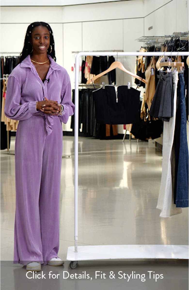 Amell Embellished Trim Strapless Top, sales video thumbnail