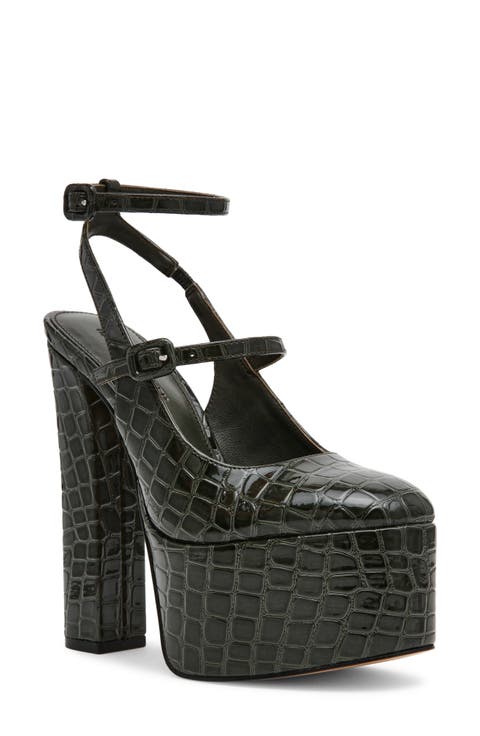 Scotlyn Ankle Strap Platform Pump (Women)