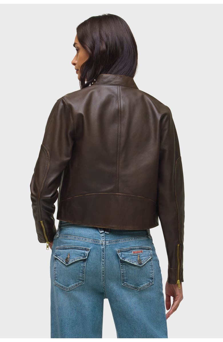 Hudson Jeans Moto Jacket, Alternate, color, Umber