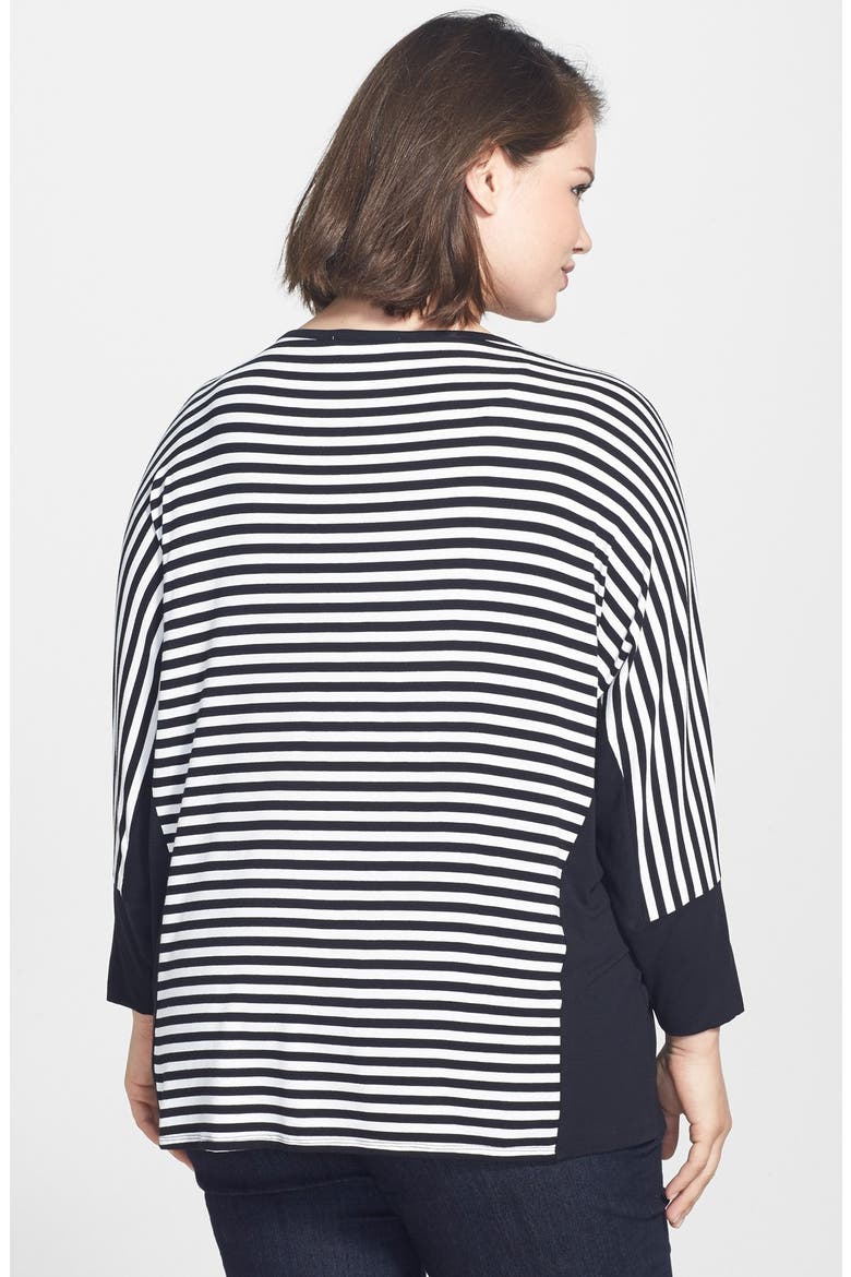 'Saturday' Colorblock Stripe Shirt, Alternate, color, IVORY