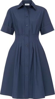 Callas Milano Bergamo Fit and flare shirt dress