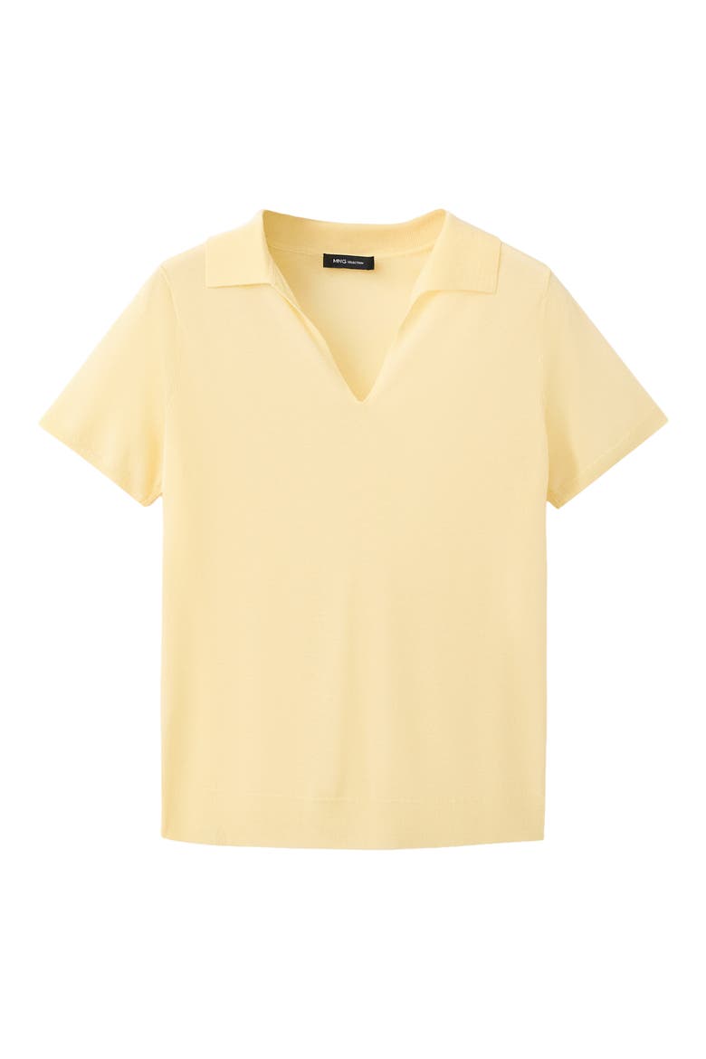 Fine Knit Polo, Alternate, color, PASTEL YELLOW