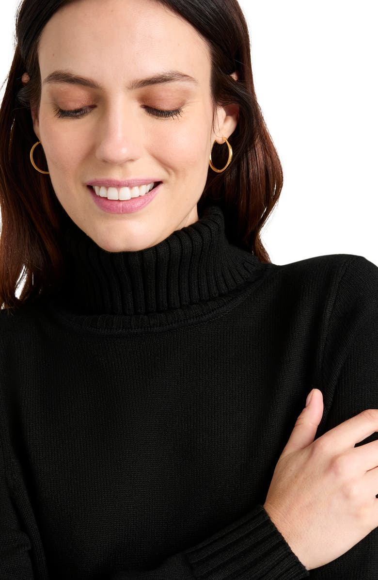 Splendid x @cellajaneblog Turtleneck Long Sleeve Sweater Dress, Alternate, color, 