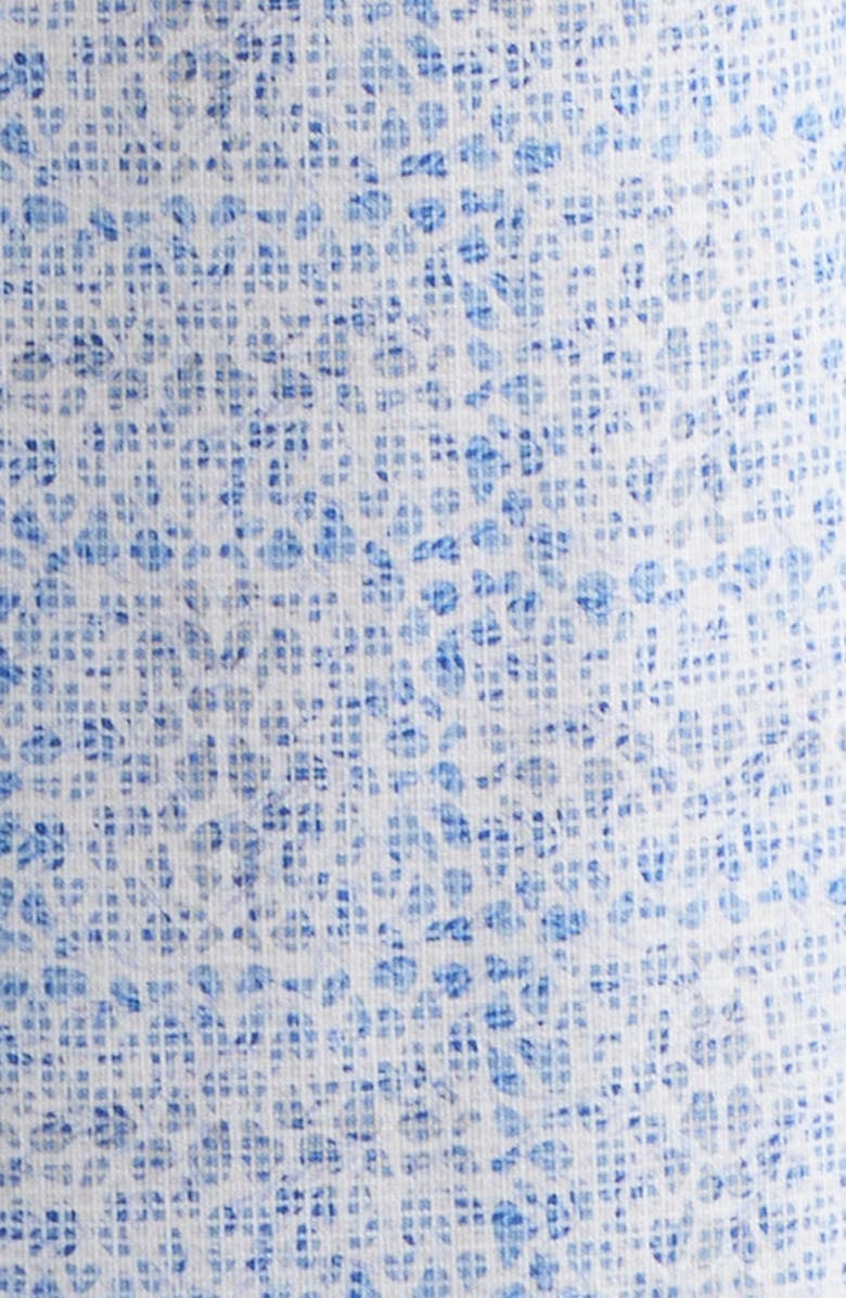 Bugatchi Miles OoohCotton<sup>®</sup> Geo Print Short Sleeve Button-Up Shirt, Alternate, color, Air Blue