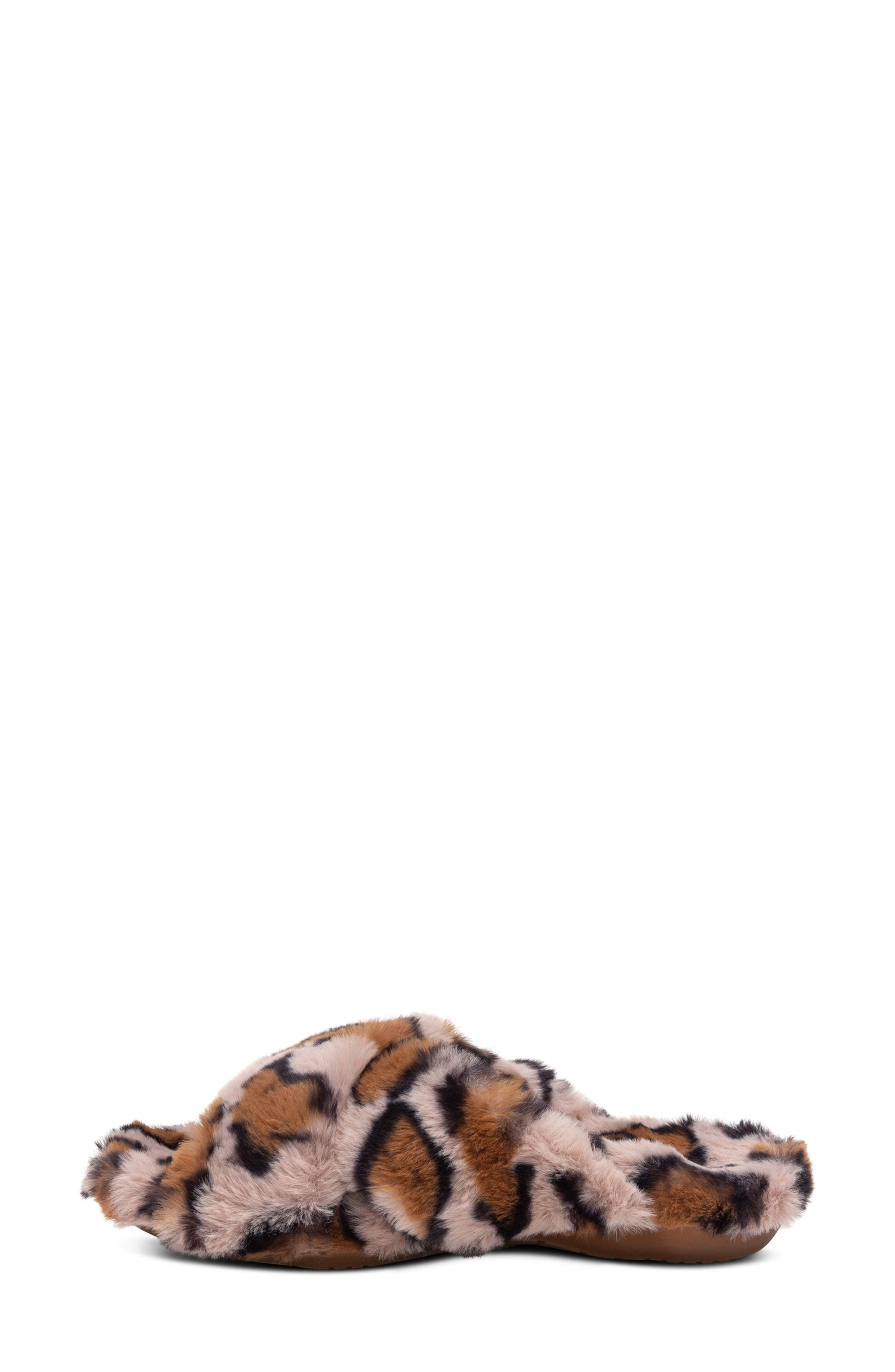 Aetrex Penelope Faux Fur Slipper, Alternate, color, 