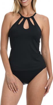 La Blanca Keyhole Underwire Tankini Top