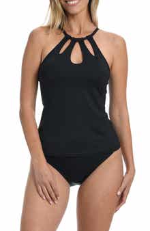 La Blanca Keyhole Underwire Tankini Top