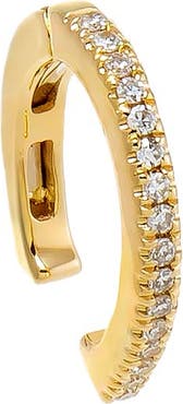 BY ADINA EDEN Diamond Hinge Ear Cuff 14K