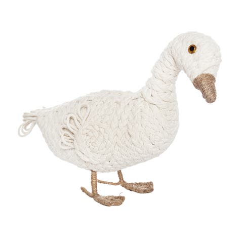 Woven Duck Figurine