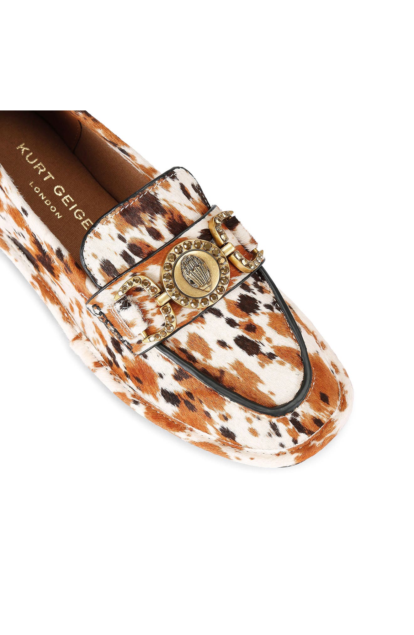 Kurt Geiger London Mansion Genuine Calf Hair Loafer, Alternate, color, Open Brown