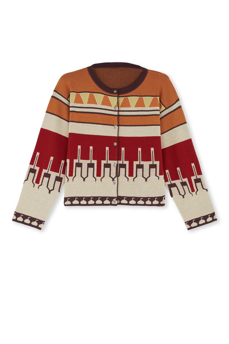 Pattern Cardigan, Main, color, Multicolor