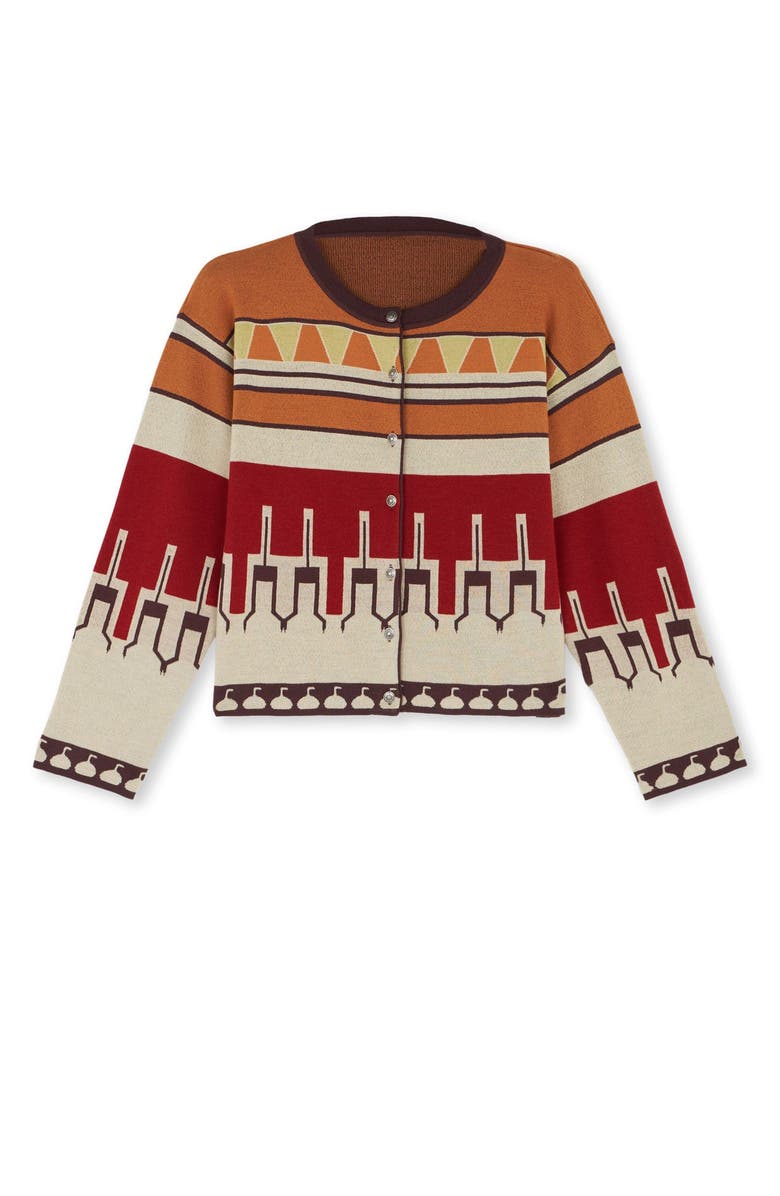 Fortela Pattern Cardigan, Main, color, Multicolor