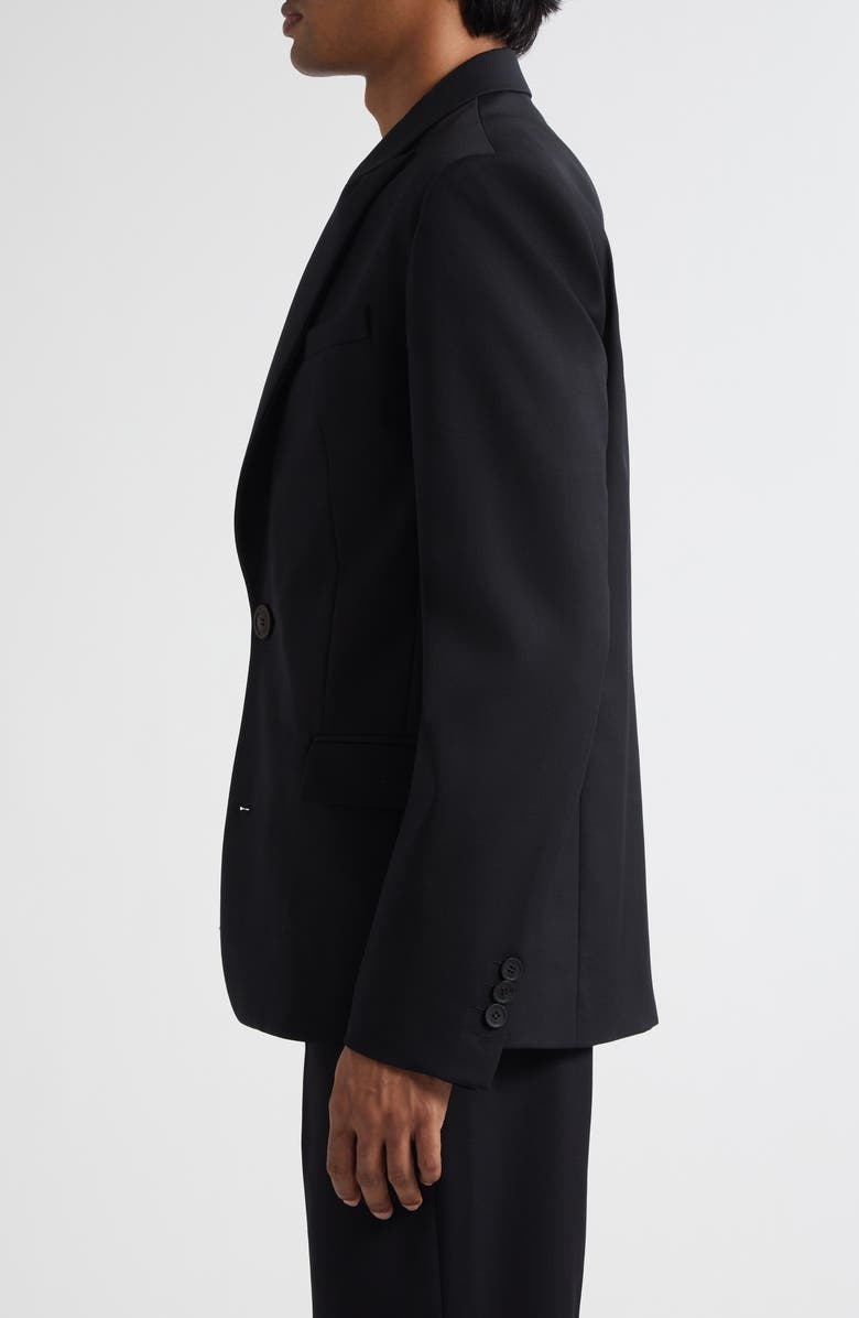 Balmain Wool Blazer, Alternate, color, 0Pa Black