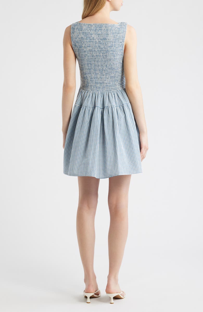 Hill House Home The Cosima Nap<sup>®</sup> Minidress, Alternate, color, Teal Gingham
