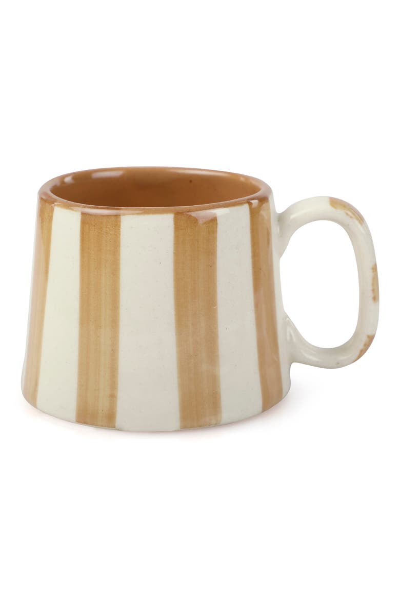 Stripe Mug, Main, color, BROWN