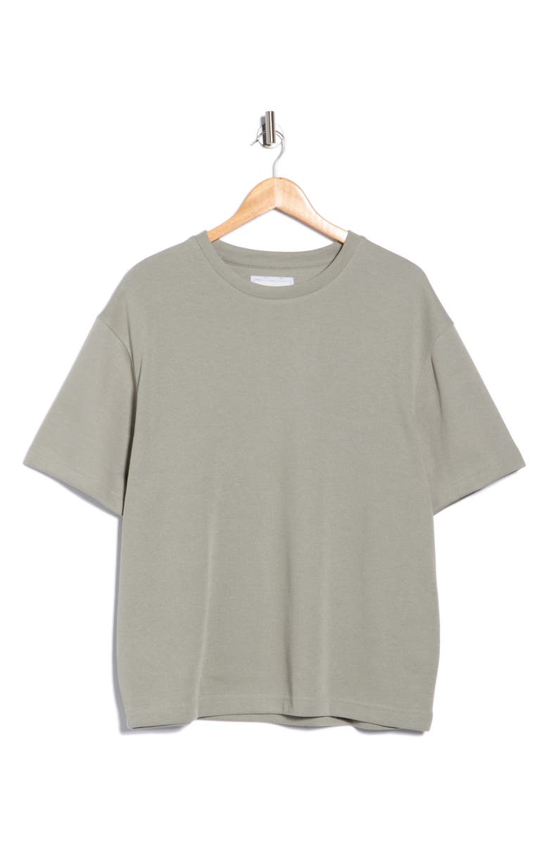 DENIM AND FLOWER Heavyweight Cotton Blend T-Shirt, Alternate, color, Willow Green