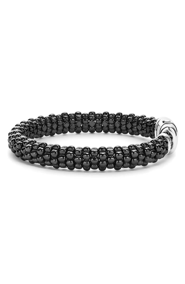 LAGOS Black Caviar Bracelet, Alternate, color, Black Caviar
