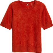MARGARET O
LEARY Brushed Cashmere Short Sleeve Sweater