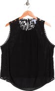 Ellen Tracy Mixed Media Sleeveless Top