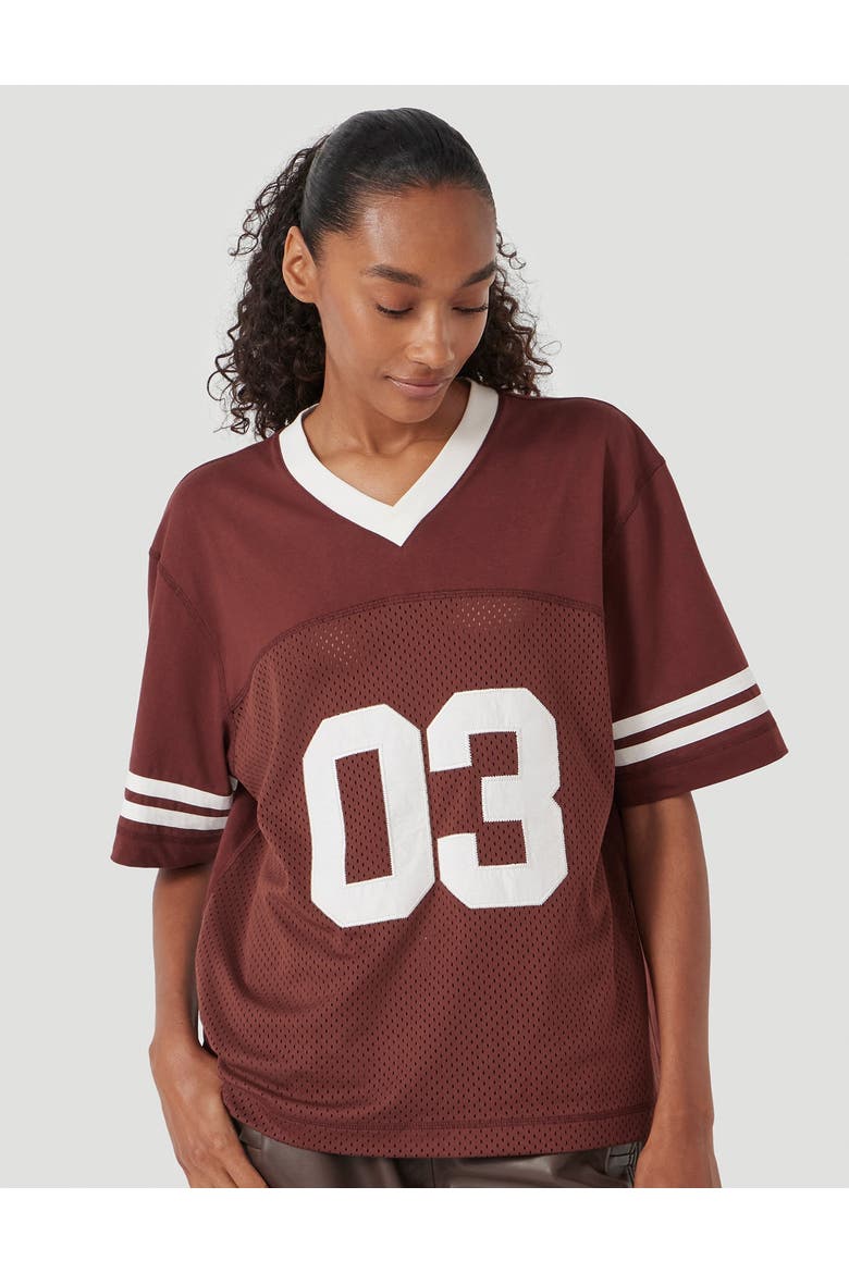 Sporty Graphic T-Shirt, Main, color, Rum Raisin