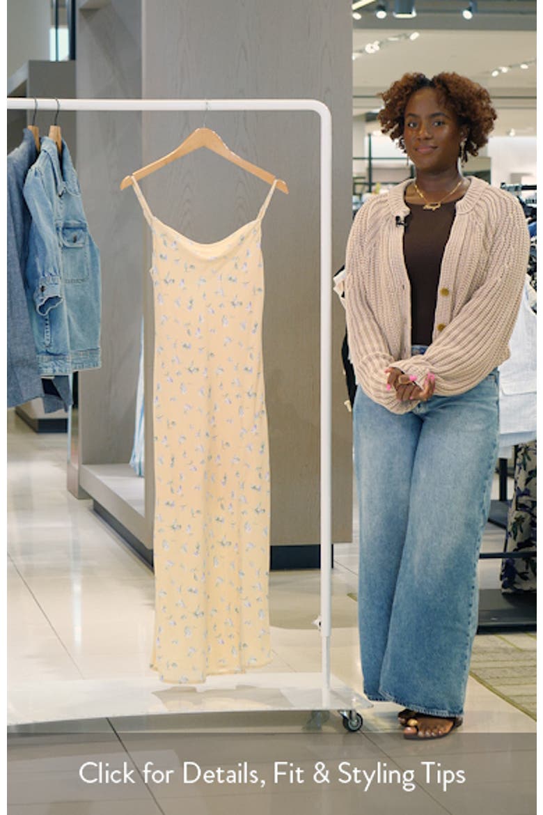 Yelena Print Sleeveless Midi Dress video