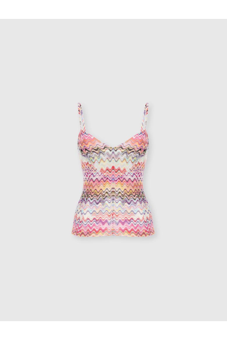 Thin-strap Tank Top, Main, color, Pink & Multicoloured