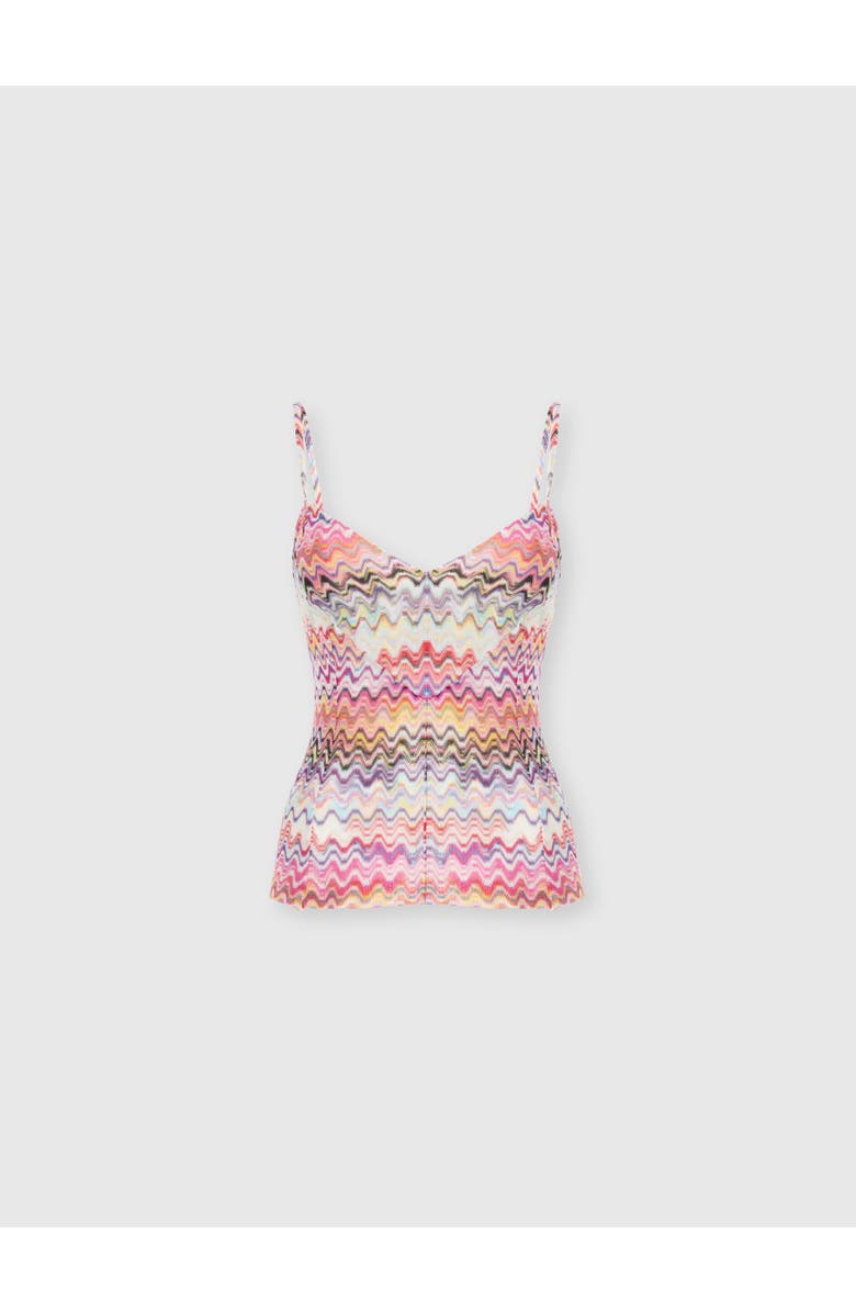 Missoni Thin-strap Tank Top, Main, color, Pink & Multicoloured