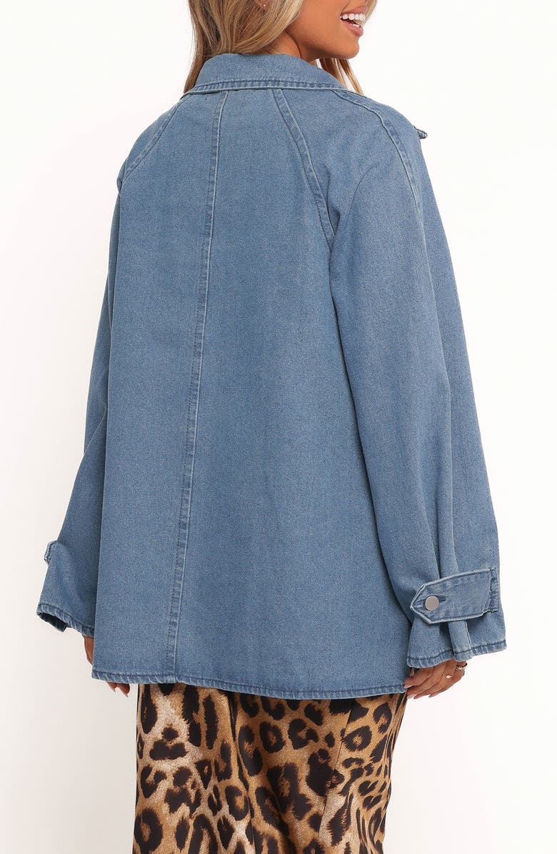 Petal & Pup Novan Oversize Denim Jacket, Alternate, color, Denim
