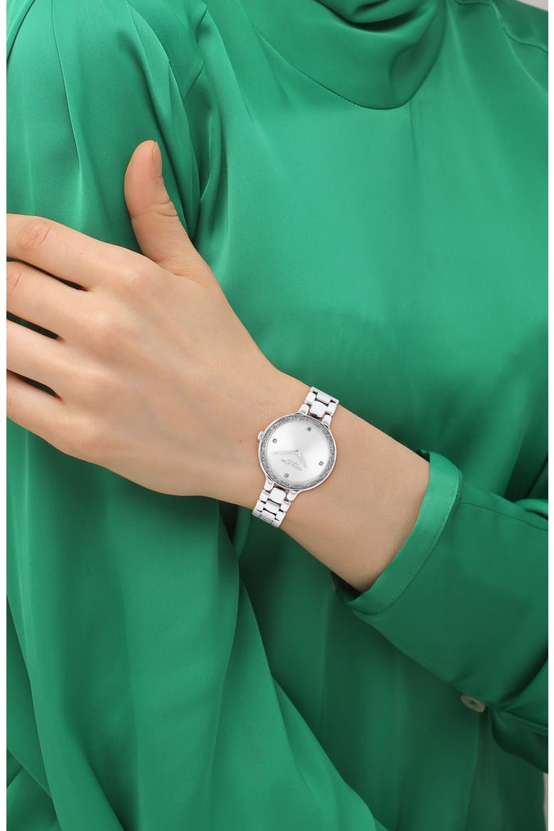 Chelsea Bracelet Watch, 32mm, Alternate, color, SILVER WHITE