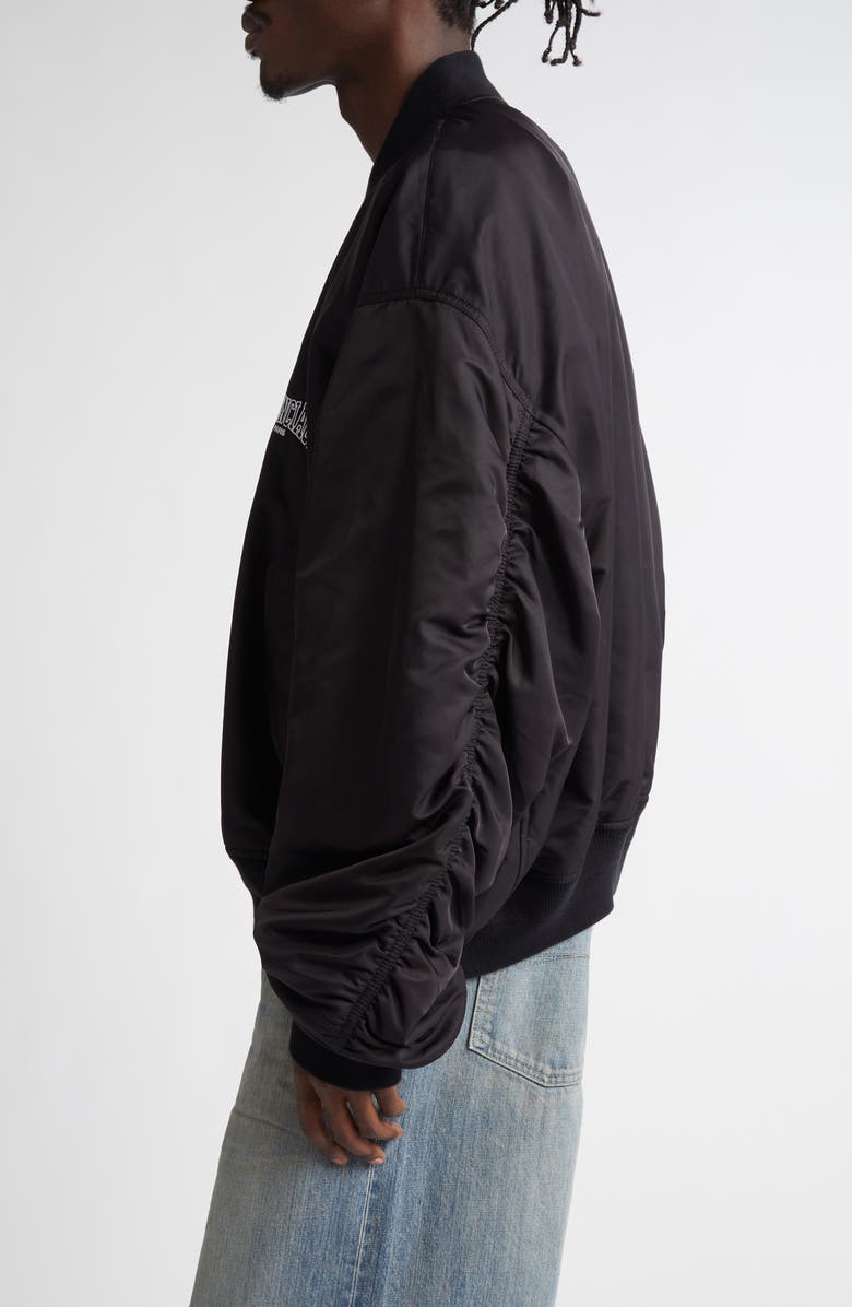 Oversize Nylon Varsity Jacket