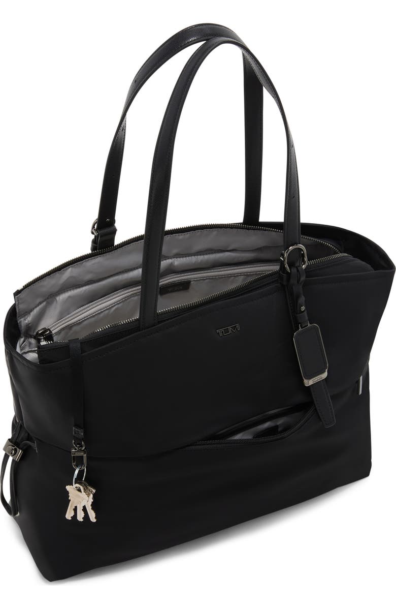TUMI Voyageur Cam Large Tote Bag, Alternate, color, Black/ Gunmetal