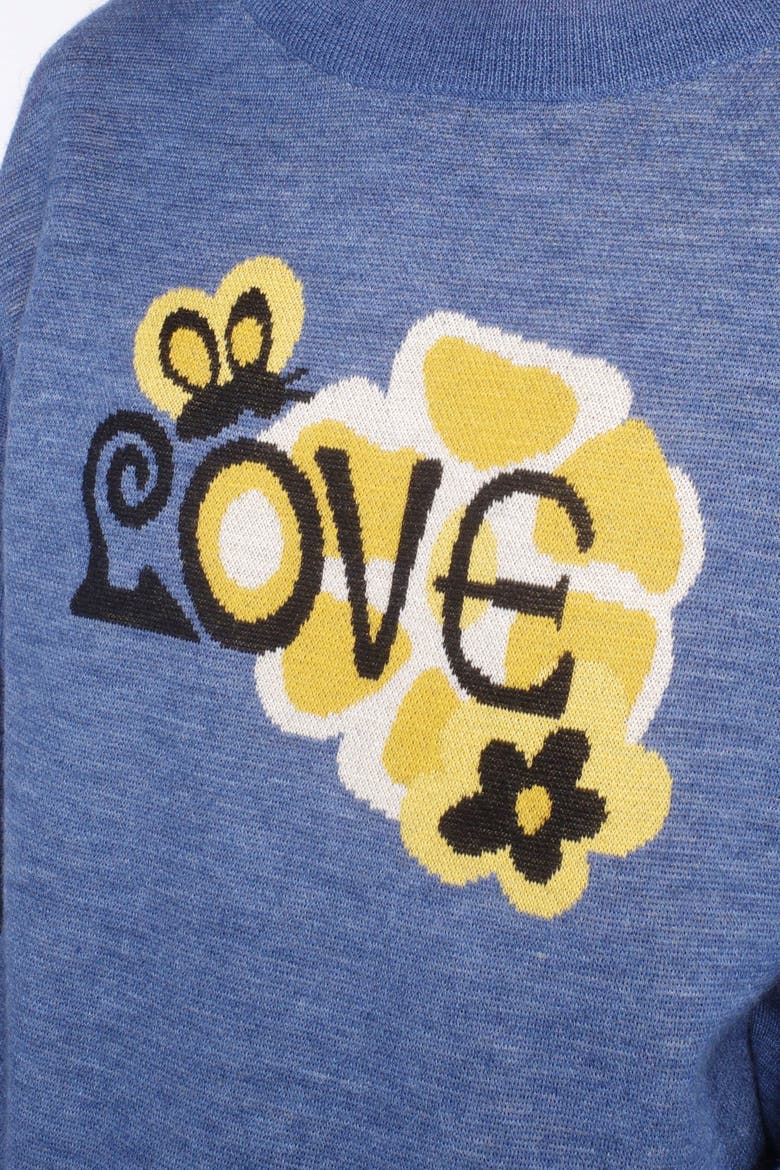 Love Knitwear Sweater, Alternate, color, CORNFLOWER MULTI