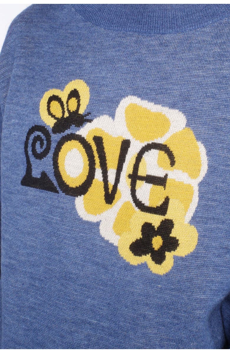 Anna Sui Love Knitwear Sweater, Alternate, color, Cornflower Multi